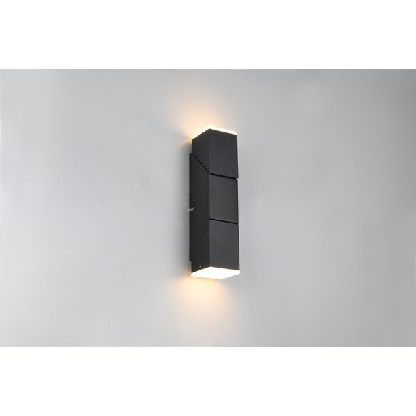 Mat crna LED zidna lampa Raglan – Trio-image-2