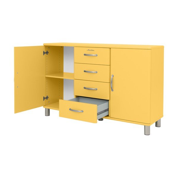 Žuta niska komoda 146x92 cm Malibu - Tenzo-image-4