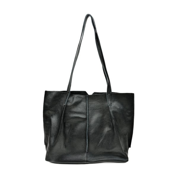 Crna ženska kožna torbica Anna Luchini Modena