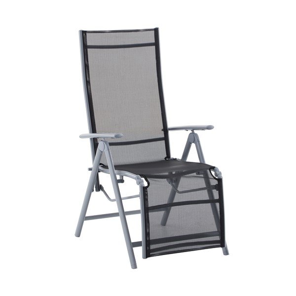 Crna metalna vrtna stolica Ariola – Garden Pleasure