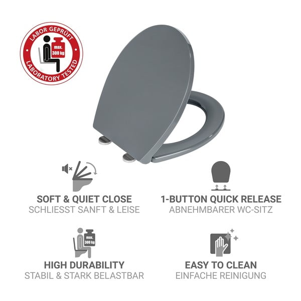 WC daska s automatskim zatvaranjem 37 x 44,5 cm Ostuni – Wenko-image-4