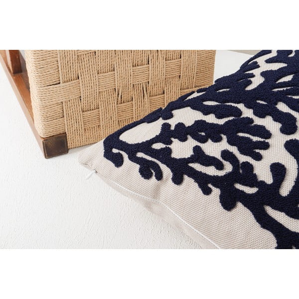 Laneni ukrasni jastuk 43x43 cm Mercan – Mioli Decor-image-4