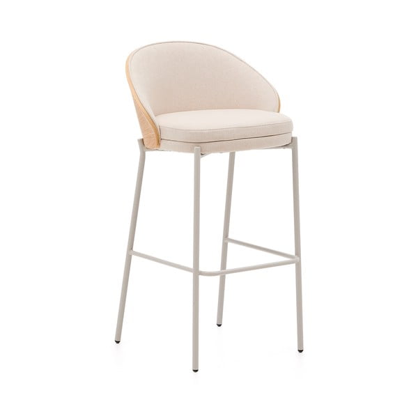 Bež/u svijetloj prirodnoj boji barska stolica (visine sjedala 77 cm) Eamy – Kave Home