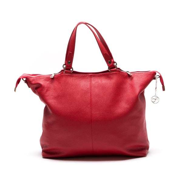Kožna torbica Fiora, crvena