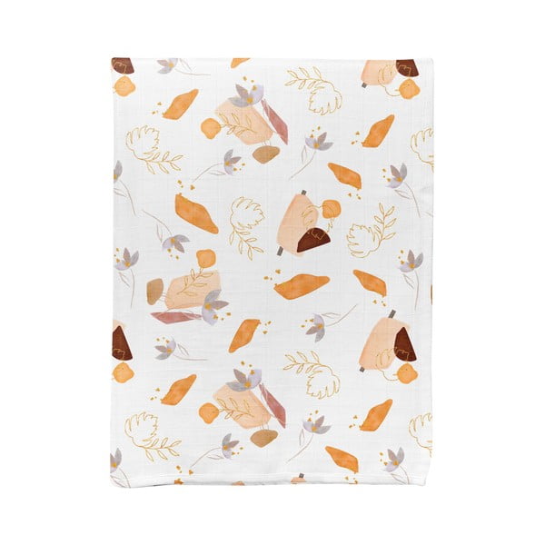 Bijela deka za bebe od muslina 75x100 cm Boho – Mijolnir