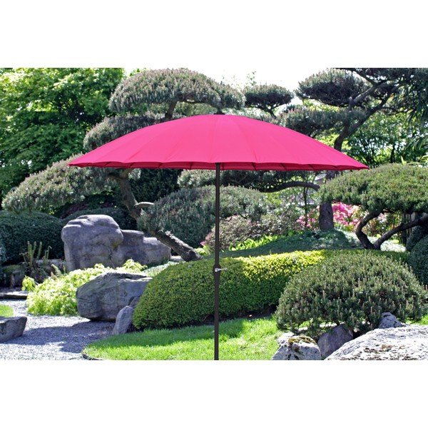 Ružičasti suncobran ø 255 cm – Garden Pleasure-image-1