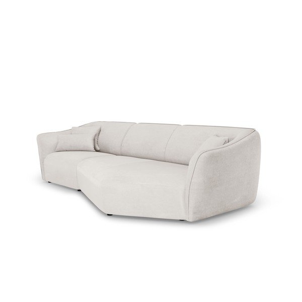 Bijela kutna garnitura od bouclé tkanine Tokyo – Cosmopolitan Design-image-2