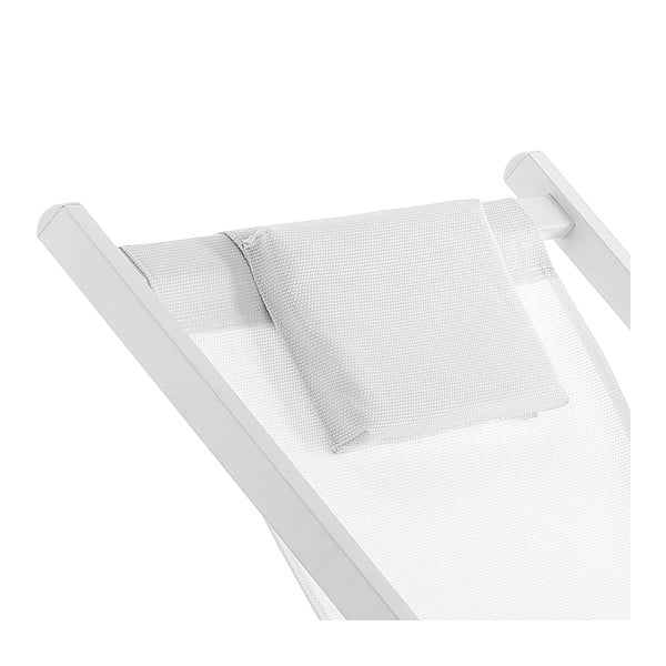 Bijela metalna sklopiva vrtna ležaljka Milos – Tomasucci-image-2