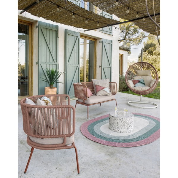 Bijeli betonski pomoćni stol Kave Home Jenell, ⌀ 52 cm-image-4