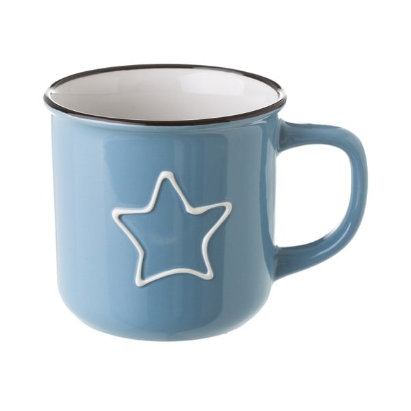 Plava keramička šalica Unimasa Star, 325 ml