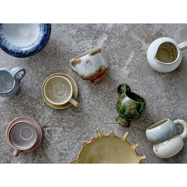 Plave/krem šalice u setu 4 kom od kamenine 400 ml Luna – Bloomingville-image-4