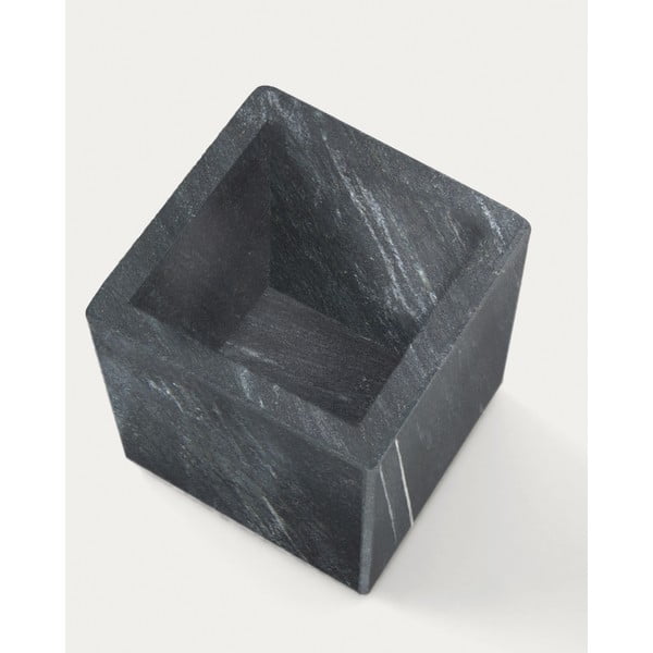 Tamno siva mramorna čaša za četkice za zube Aixa – Kave Home-image-3