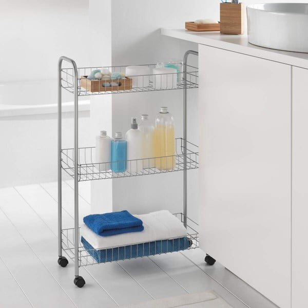 Mobilni stalak s tri police Metaltex Ascona Slim De Luxe, visine 84 cm-image-3