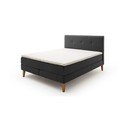 Antracitno sivi boxspring krevet 180x200 cm Stockholm – Meise Möbel