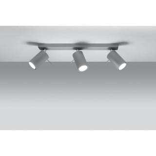 Siva stropna lampa Nice Lamps Etna, dužine 45 cm