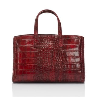 Crvena kožna torbica Lisa Minardi Magna