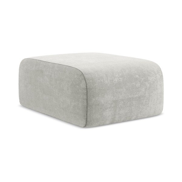 Svijetlo sivi tabure od šenila Lani – Makamii