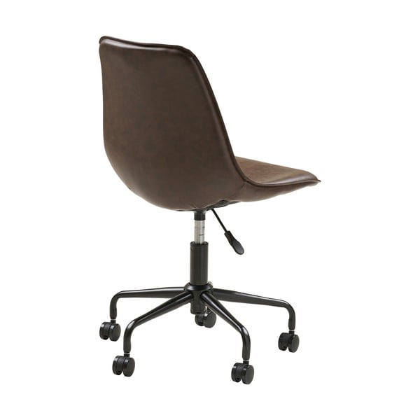 Tamno smeđa uredska stolica Monaco – House Nordic-image-4