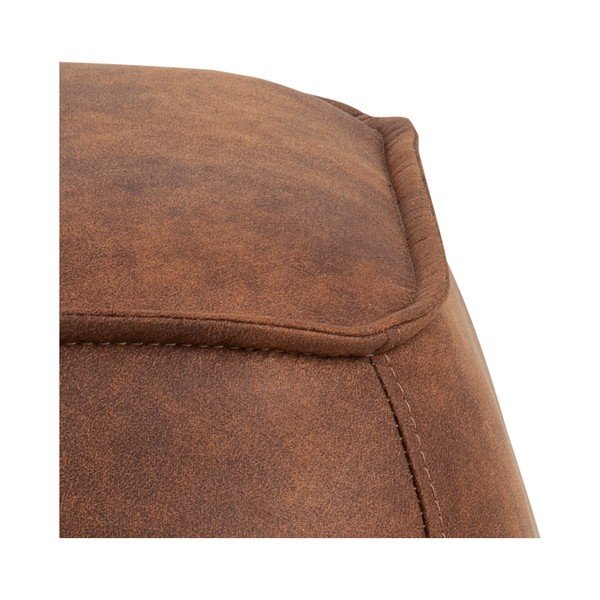 Konjak-smeđi podnožnik baršun Actona Mie, 40 x 40 cm-image-1