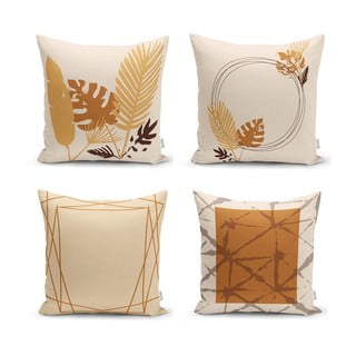 Narančasto-bež jastučnice u setu 4 43x43 cm - Minimalist Cushion Covers