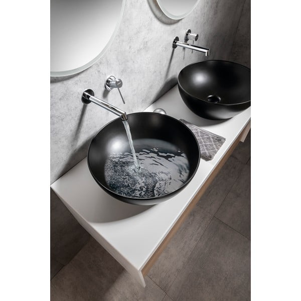 Ugrađena slavina za umivaonik u sjajno srebrnoj boji (s 1 izlazom) Solaris – Sapho-image-1