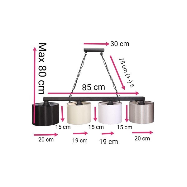 Visilica 30x85 cm 4 - Magenta Home-image-2