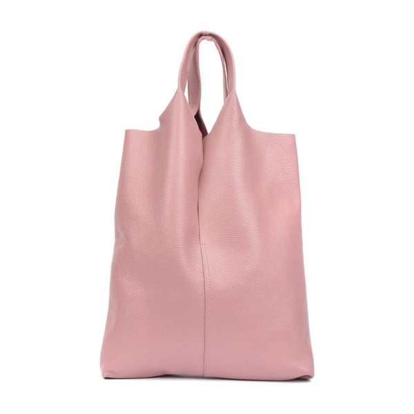 Svijetlo ružičasta kožna torba za kupnju Isabelle Rhee