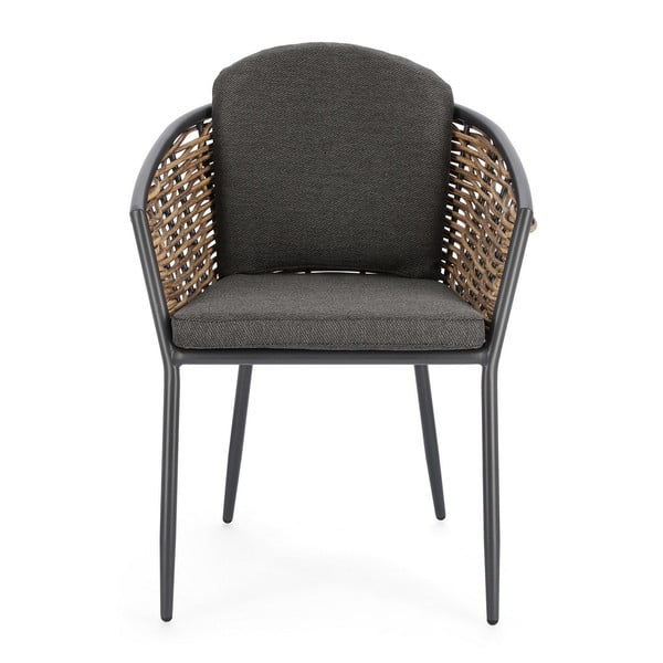 Siva metalna vrtna stolica Maribela   – Bizzotto-image-4