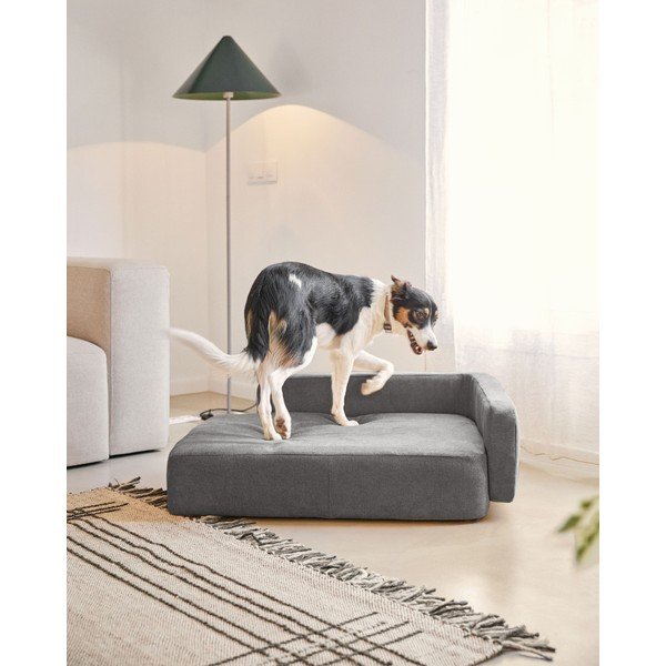 Tamno sivi krevet za pse 96x70 cm Bowie - Kave Home-image-4