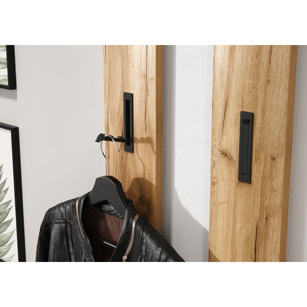 Zidna vješalica u dekoru hrasta u prirodnoj boji Ameca – Germania-image-1