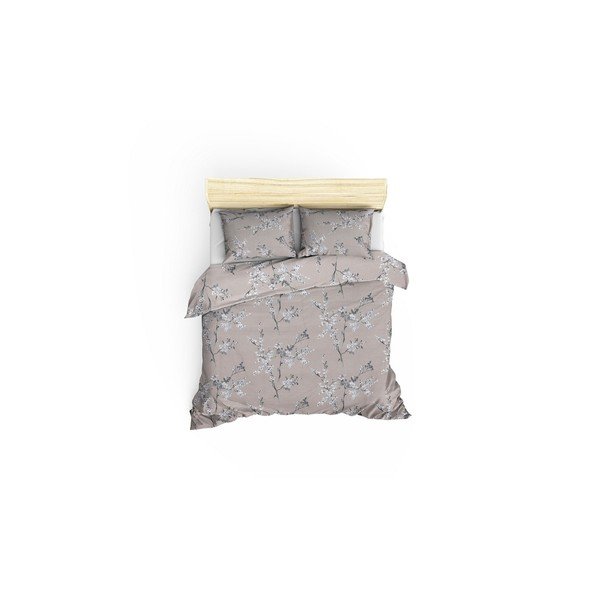 Smeđa posteljina za bračni krevet/za produženi krevet od renforce pamuka 240x220 cm Chicory – Mijolnir-image-2