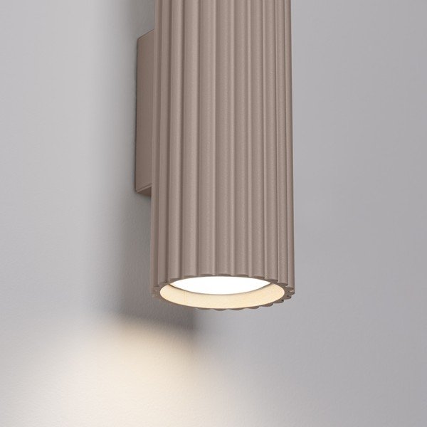 Smeđe-siva metalna zidna lampa ø 6,5 cm Gleam – Sollux-image-3
