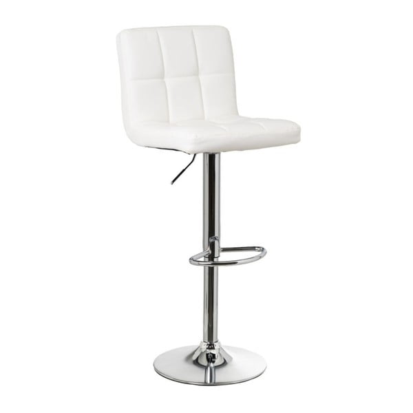 Bijele barske stolice u setu podesive visine 2 kom od umjetne kože (visine sjedala 93 cm) – Casa Selección