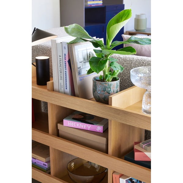 Biblioteka u dekoru hrasta u prirodnoj boji 120x70x32 cm Momentum – Hübsch-image-4