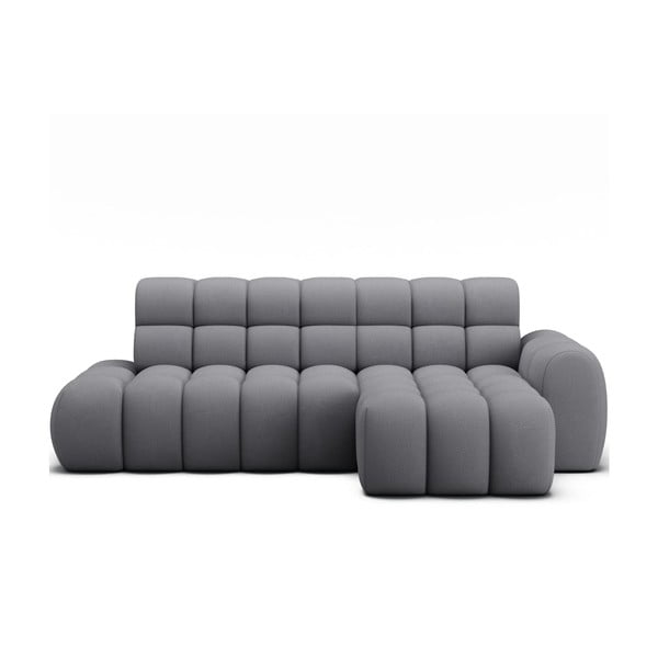 Siva sklopiva kutna garnitura (s desnim kutom/s ležaljkom) Ceedro – ELTAP