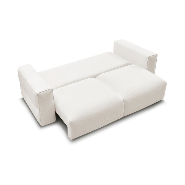 Bijela sklopiva/s prostorom za odlaganje sofa 265 cm Ezechiel – Bobochic Paris-image-3