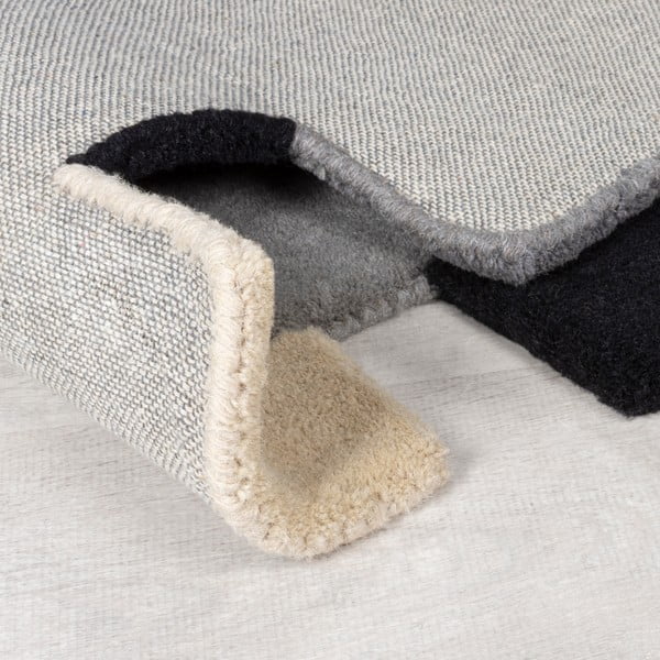 Siva vunena staza 60x230 cm Collage – Flair Rugs-image-2