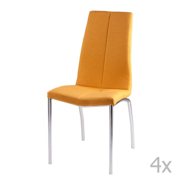 Set od 4 žute blagovaonske stolice sømcasa Carla