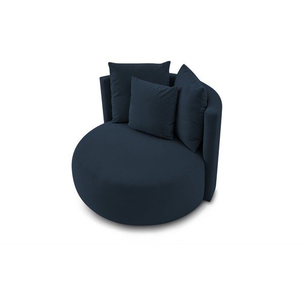 Tamno plava baršunasti fotelja Cesar – Bobochic Paris-image-4