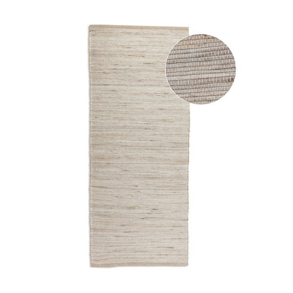 Obostrana/ručno rađena staza od mješavine jute u svijetloj prirodnoj boji 80x200 cm Dhaka – Hanse Home