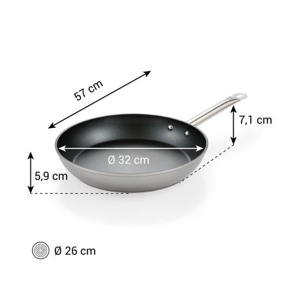 Aluminijska tava s neprijanjajućom površinom ø 32 cm GrandChef+ – Tescoma-image-1