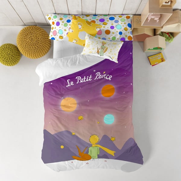 Dječji pamučni poplun i jastuk Fox Les Planetes, 140 x 200 cm