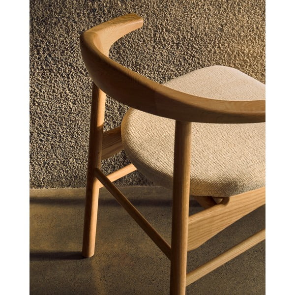 Bež/u prirodnoj boji blagovaonska stolica Timons – Kave Home-image-2