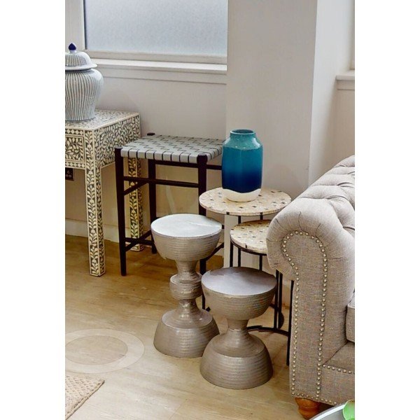 Okrugli pomoćni stolići u setu 2 kom ø 38 cm Halle – Premier Housewares-image-3