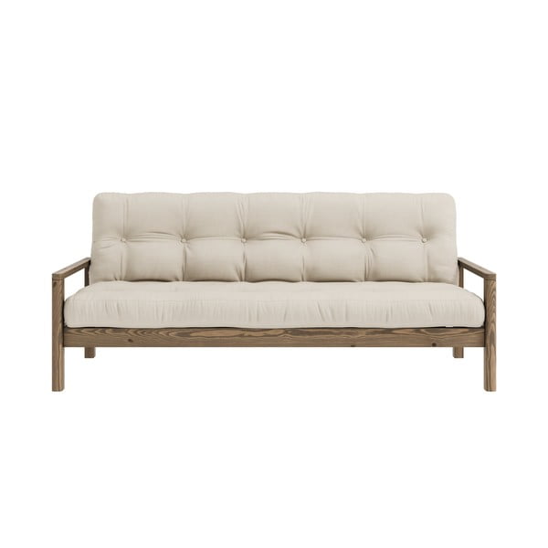 Bež sklopiva sofa 205 cm Knob – Karup Design