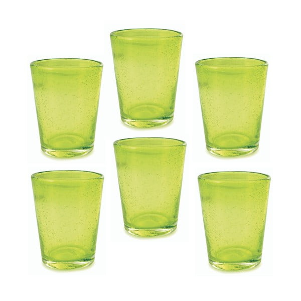 Set od 6 zelenih čaša VDE Tivoli 1996 Cancun, 330 ml