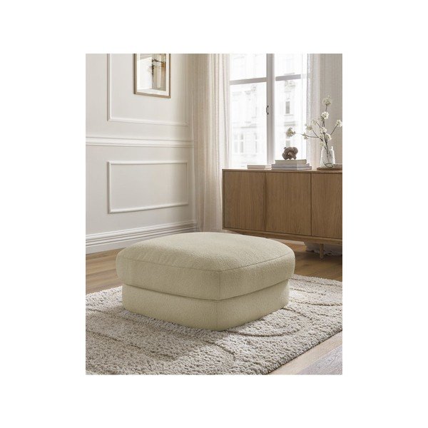 Bež tabure od bouclé tkanine Leonore – Bobochic Paris-image-3