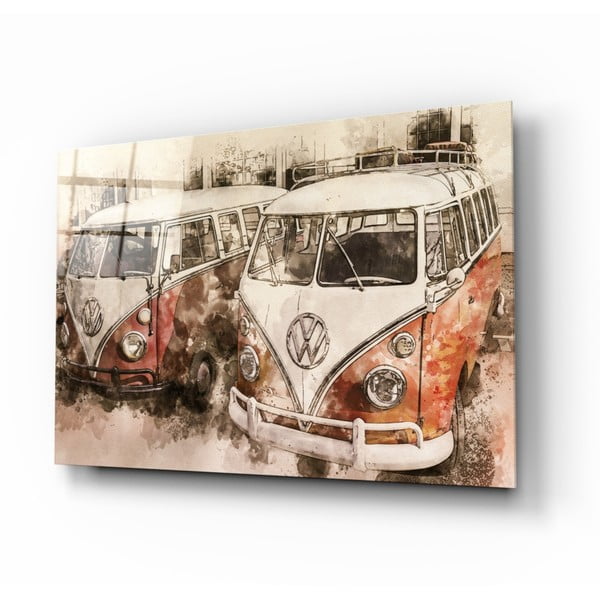 Staklena slika Insigne Vosvos Minibus, 110 x 70 cm