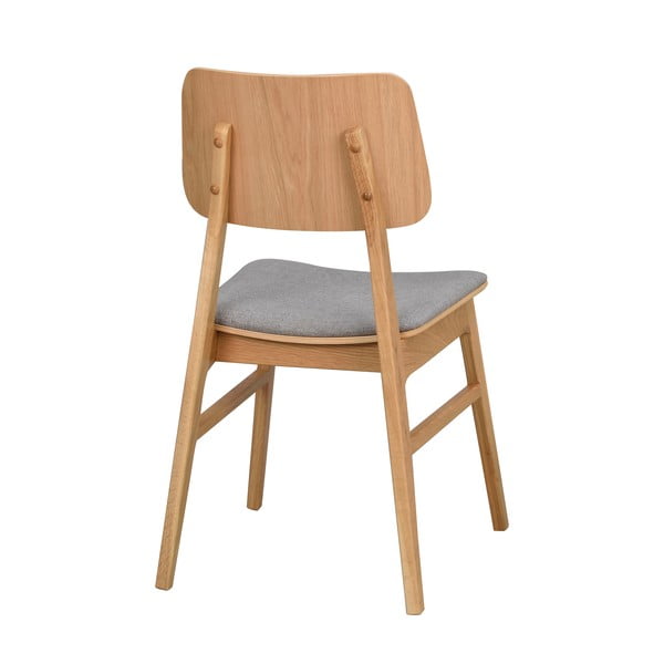 Svjetlosmeđa blagavaonska stolica sa svjetlosivim sjedalom Rowico Nagano-image-4