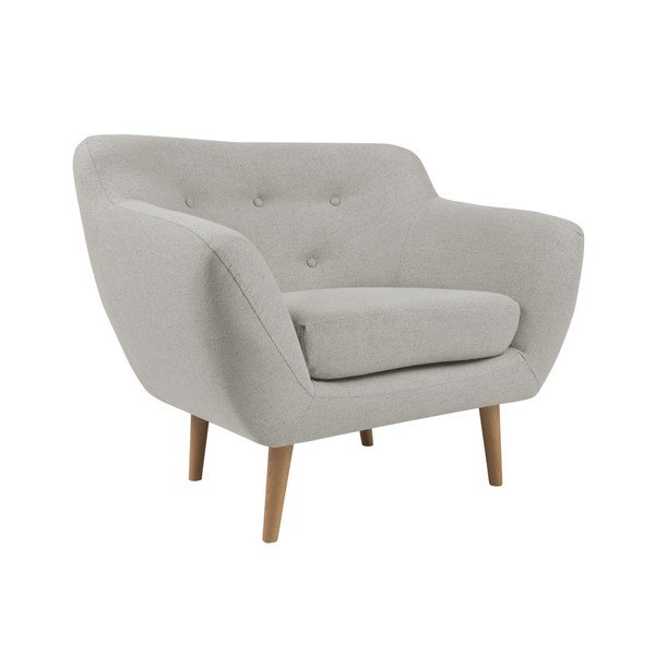 Krem fotelja sa laganim nogama Mazzini Sofas Sicile-image-3